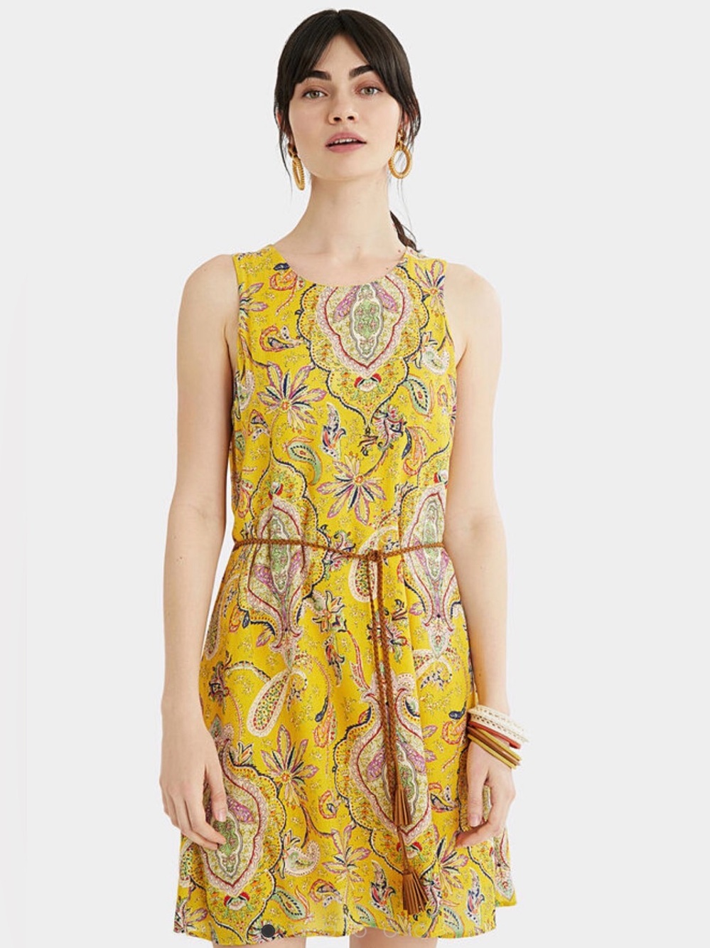 Desigual Adriana Dress with Paisley Print